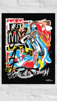 CRAOTIC-SERIES-JUSTMYLUCK-RED-ARTPRINT