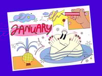 Image 2 of POSTKARTENSET 12 Month