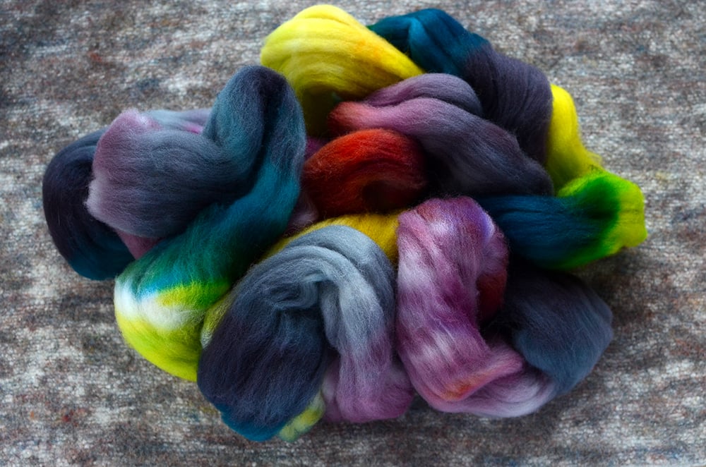 Image of "Glazed Citron" Hand-dyed Limited Edition American Wool Blend - 4 oz.