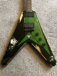 Image 5 of Virus 2001 "Terror Twin II" Epiphone V Guitar With Original Hard Shell Case