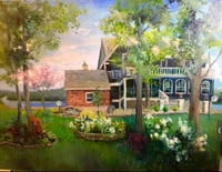 Image 1 of Custom House Portrait 11 x 14 inches 