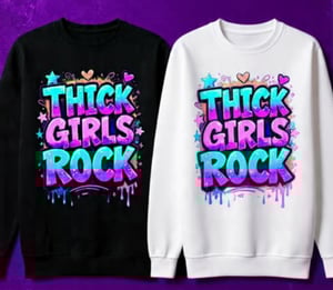 Image of THICK GIRLS ROCK HOLIDAY SWEATSHIRT