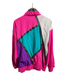 Image 2 of Color Block Star Track Jacket