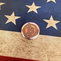 Image 5 of Silver Bitcoin Button