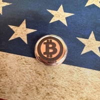 Image 6 of Silver Bitcoin Button