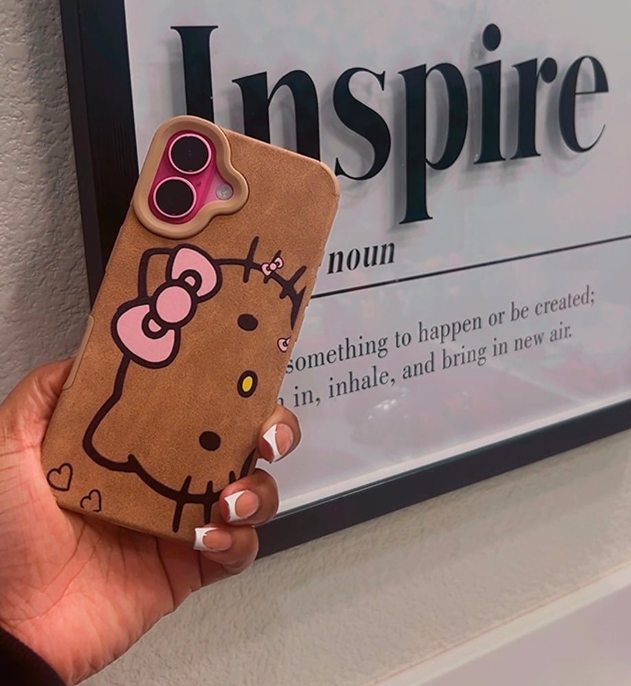 Image of HK Brown Suede Case 