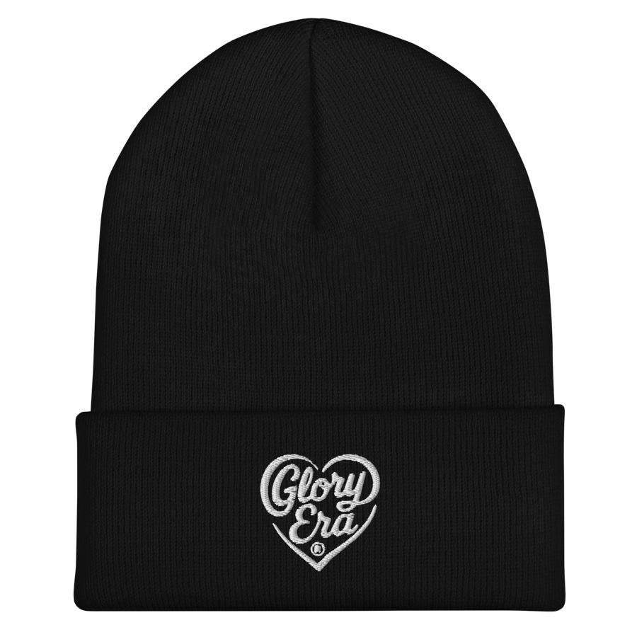 Image of GLORYERA® Heartmark BEANIE (BLACK/WHITE)