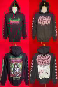 Image of *PREORDER* Officially Licensed Gorepot/Fatuous Rump/ Lesbian Tribbing Squirt Hoodies!!