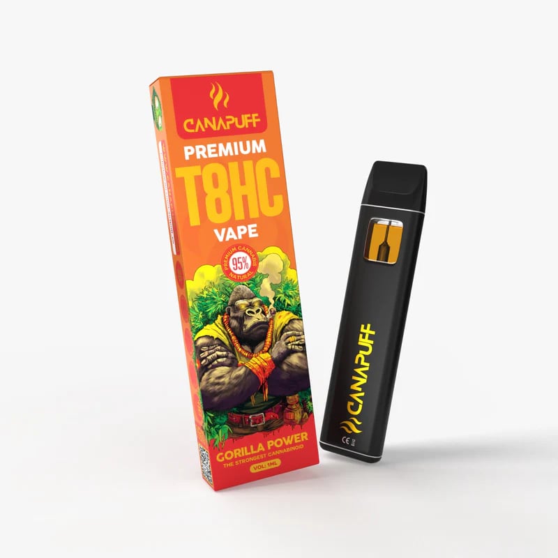 T8HC Vape Gorilla Power 95% Extra Strong indica 1ml