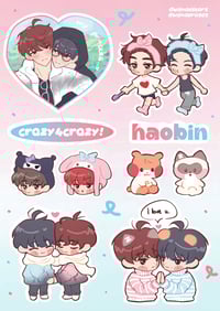 (PREORDER) A6 HAOBIN HOLO STICKER SHEET 