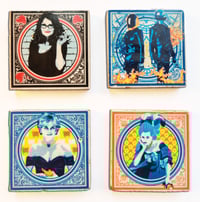 NEW PACK ! MINI-AZULEJOS x4 - (Miss.Tic, Daft Punk, Lady Diana, Marie-Antoinette)