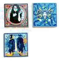 NEW PACK ! MINI-AZULEJOS x3 - (Miss.Tic, Médusa, Daft Punk)