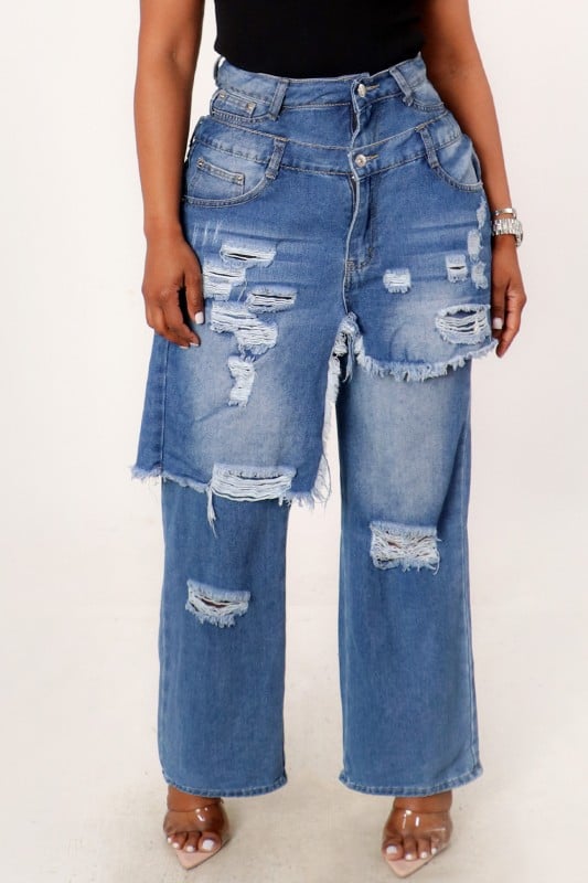 Image of Layered Jeans 
