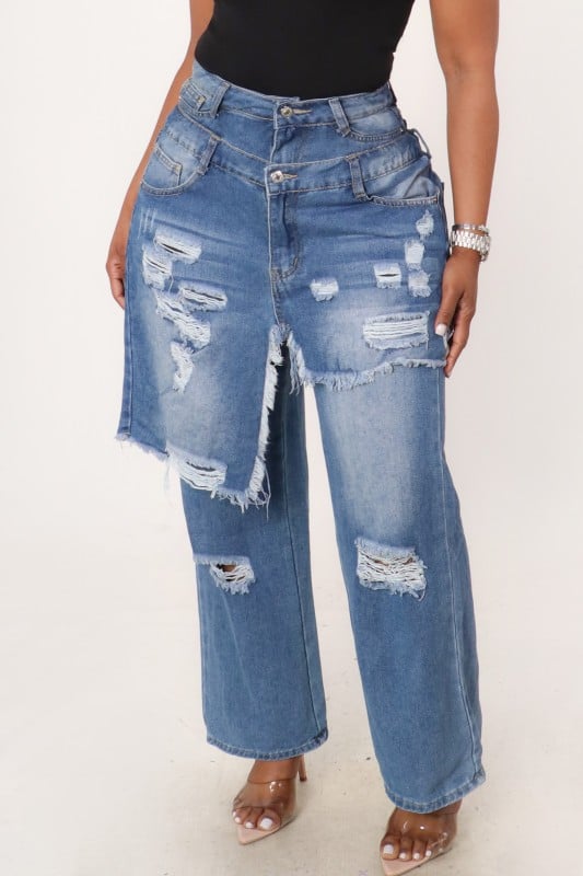 Image of Layered Jeans 