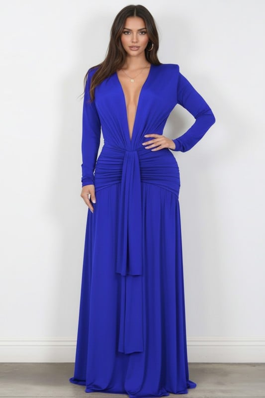 Image of Plunge Maxi Dress