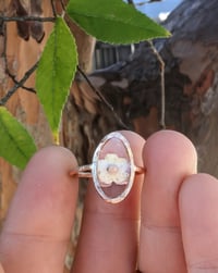 Image 2 of Rose Gold Filled and Hammered Ring Size 7