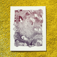 Image 1 of I Heart C-pods - Screen Print