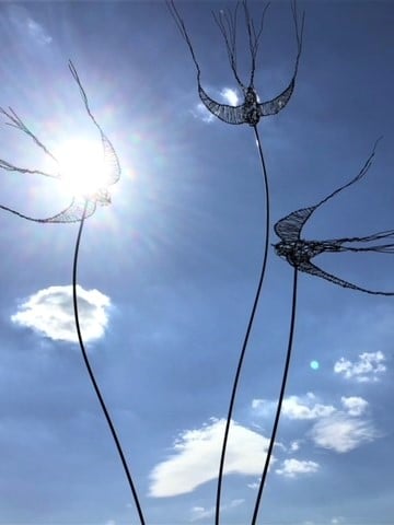 Wire Swallow stake workshop