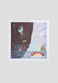 Image of 'Quand La Nuit Tombe' Risographie