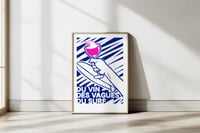 Affiche "Du vin, des vagues, du surf"