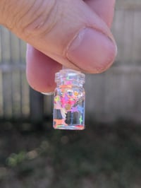 Image 1 of Children's Fidget Mustard Seed Shaker Necklace