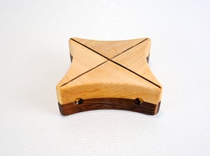 Image of Handmade Walnut and Maple Butterfly Trivet, Bookends, Accent Plate, hot pad, Rustic Wooden Decor