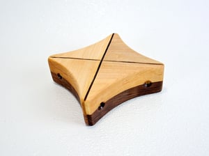 Image of Handmade Walnut and Maple Butterfly Trivet, Bookends, Accent Plate, hot pad, Rustic Wooden Decor