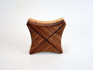 Image of Handmade Walnut and Maple Butterfly Trivet, Bookends, Accent Plate, hot pad, Rustic Wooden Decor