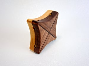 Image of Handmade Walnut and Maple Butterfly Trivet, Bookends, Accent Plate, hot pad, Rustic Wooden Decor