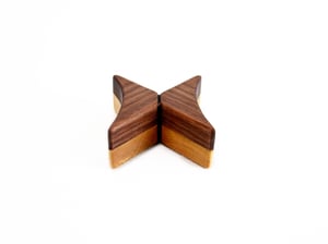 Image of Handmade Walnut and Maple Butterfly Trivet, Bookends, Accent Plate, hot pad, Rustic Wooden Decor