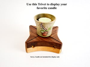 Image of Handmade Walnut and Maple Butterfly Trivet, Bookends, Accent Plate, hot pad, Rustic Wooden Decor