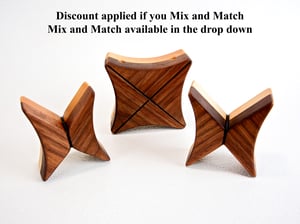 Image of Handmade Walnut and Maple Butterfly Trivet, Bookends, Accent Plate, hot pad, Rustic Wooden Decor