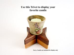 Image of Handmade Walnut and Maple Butterfly Trivet, Bookends, Accent Plate, hot pad, Rustic Wooden Decor