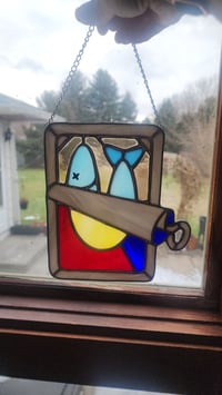 Image 1 of (Cracked) Sardines Suncatcher