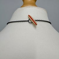 Image 4 of NEW olive/turquoise ovals necklace 