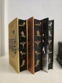 Image 2 of Rebecca Yarros | Fourth Wing | Iron Flame | Hardback | Sprayed Edges | Painted Edges | Custom Mad...