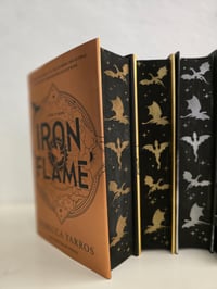 Image 5 of Rebecca Yarros | Fourth Wing | Iron Flame | Hardback | Sprayed Edges | Painted Edges | Custom Mad...