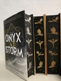 Image 6 of Rebecca Yarros | Fourth Wing | Iron Flame | Hardback | Sprayed Edges | Painted Edges | Custom Mad...