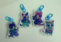 Image 3 of Mystery Box Cute ARTIST Cat Themed Acrylic Keychains, Cat Keychains