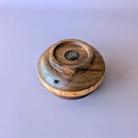 Image 5 of Small Hardwood Banded Vessel - Walnut and Maple Burl