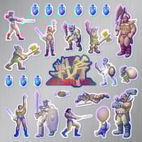 Image 4 of Golden Axe Sticker/Magnet Sets (25 Pieces)