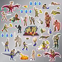 Image 2 of Golden Axe Sticker/Magnet Sets (40 Pieces)
