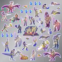 Image 4 of Golden Axe Sticker/Magnet Sets (40 Pieces)