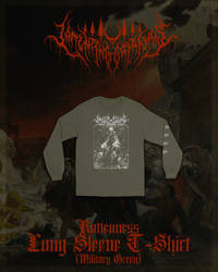 Image 2 of "Rottenness" Long Sleeve Shirt (Military Green)