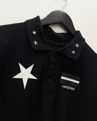 Image 2 of VAMPIRE/TRAPSTAR Polo Tee ☆ (BLACK)