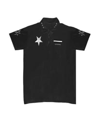 Image 1 of VAMPIRE/TRAPSTAR Polo Tee ☆ (BLACK)