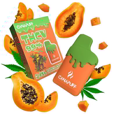 THCv Vape Papaya Punch 99% Strong Sativa 2 ml
