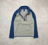 Image 2 of Patagonia Better Sweater Fleece Pullover Oatmeal Blue Small Mens 