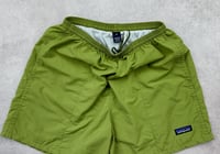Image 3 of Patagonia Baggies Shorts Green Medium Mens Vintage 1993
