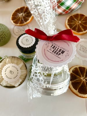 Image of Tallow Face Cream & Solid Lotion Travel Tin Gift Set